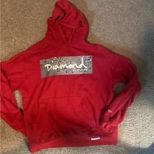 Red diamond core hoodie